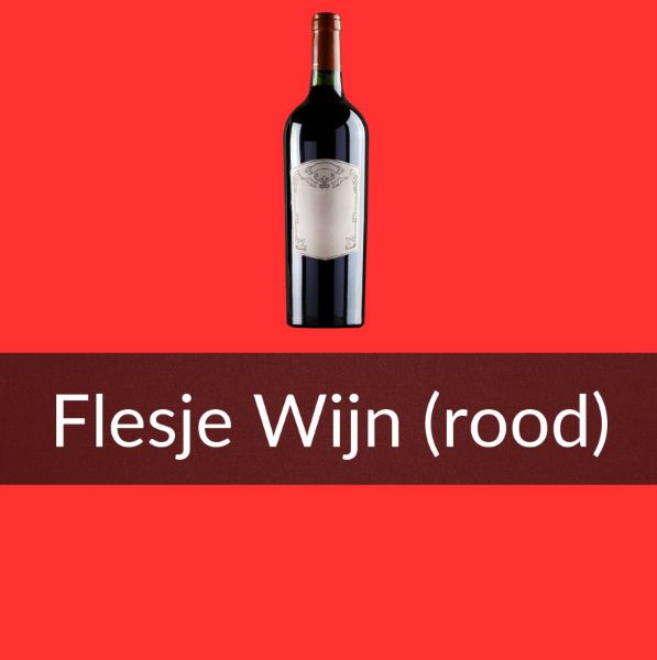 Afbeeldingen van Flesje Wijn Rood